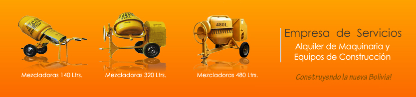 Emsermaq - Alquiler de Maquinaria de Construccion - Mezcladoras
